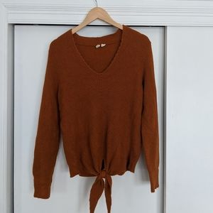 New Anthropologie Moth Pullover Tie Sweater NWOT